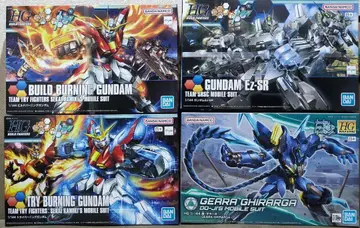 HG1/144 건담 빌드 파이터즈 트라이 3체 + 코우, 기라가