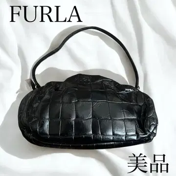 FURLA 훌라 악어 엠보싱 핸드백 새상품급