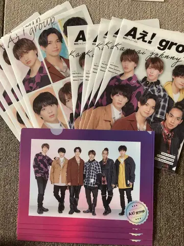 A! group 세븐일레븐 콜라보 클리어 파일 3종 각 5장 15장 세트