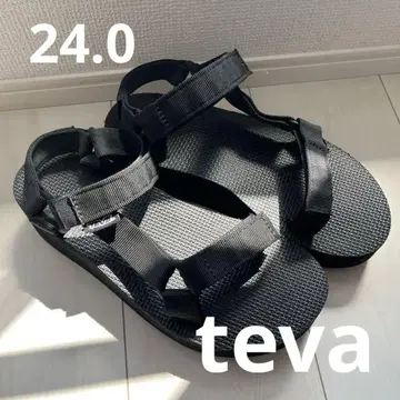 teva 샌들 테바 벨크로 블랙 스포츠 샌들 통굽
