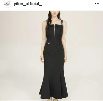 yilon ROMANTIC BUSTIER DRESS 블랙