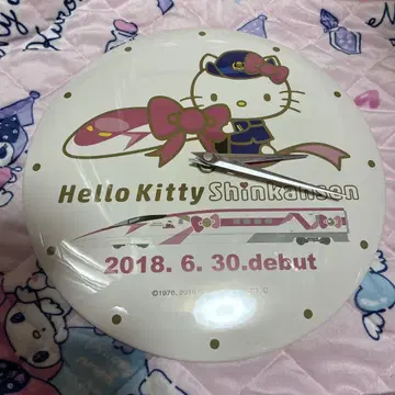 산리오 키티 신칸센 벽시계
