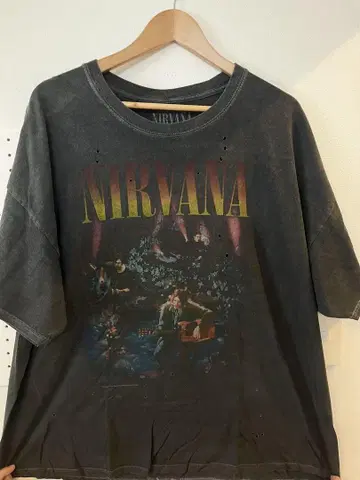 NIRVANA 티셔츠 다크 그레이 O/S 사이즈