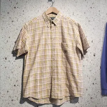 90s CHAPS RALPH LAUREN 체크 무늬 버튼 다운 셔츠