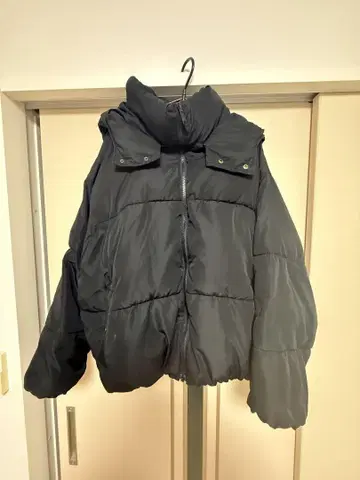HONEYSUCKLE ROSE 블랙 다운 자켓 L