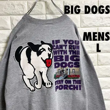 BIG DOGS 맨투맨 트레이닝복 빅 로고 남성용 L 사이즈
