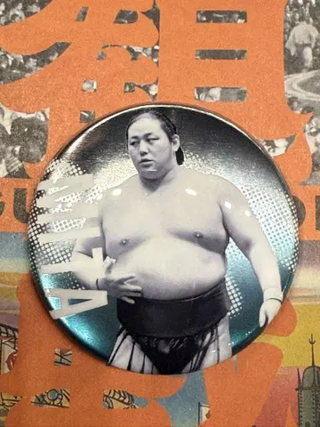 스모 선수 전원이 모인 캔뱃지 미타