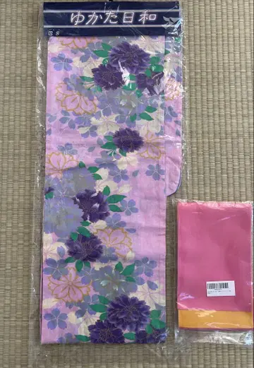 미사용 새상품! '유카타 비야'의 유카타와 오비 2개 세트