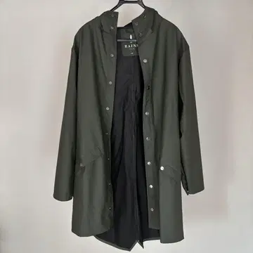 RAINS 레인코트 S/M 올리브 그린