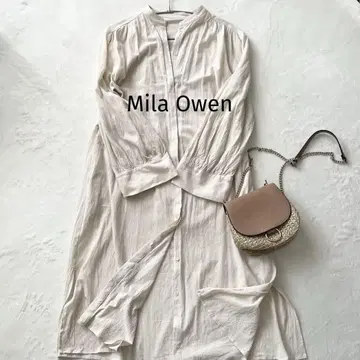 Mila Owen 미라 오웬 노카라 롱 셔츠 원피스 프리
