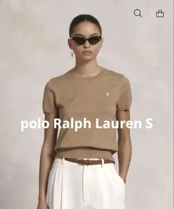 polo 랄프 로렌 코튼 블렌드 숏 슬리브 스웨터 S