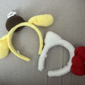 산리오 헬로키티 폼폼푸딩 머리띠 산리오 퓨로랜드