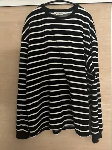 COOTIE 벨루어 보더 L/S 티 S 사이즈