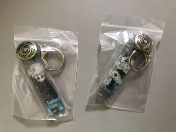 주술회전 고죠 사토루 팬더 학교 휘장 버튼이 달린 아크릴 참 컬렉션