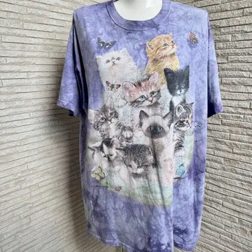 2XL THE MOUNTAIN 고양이 티셔츠