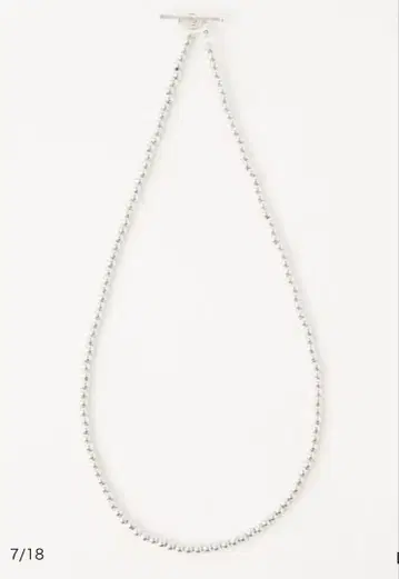 UNITED ARROWS 볼 체인 목걸이 실버