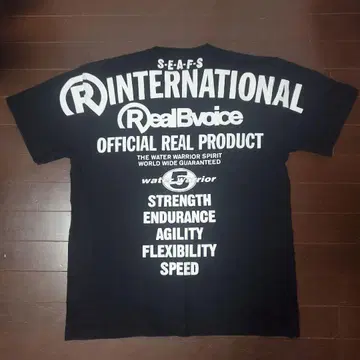 Real Voice 블랙 티셔츠 X-LARGE
