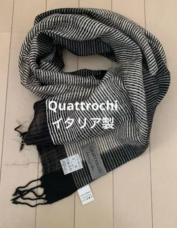 미사용 새상품 Quattrochi 실크 스톨 숄 이탈리아제