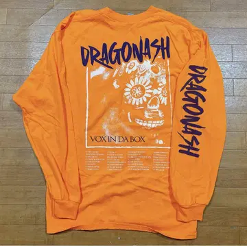 Dragon Ash 롱T VOX in DA BOX 오렌지 XL 사이즈