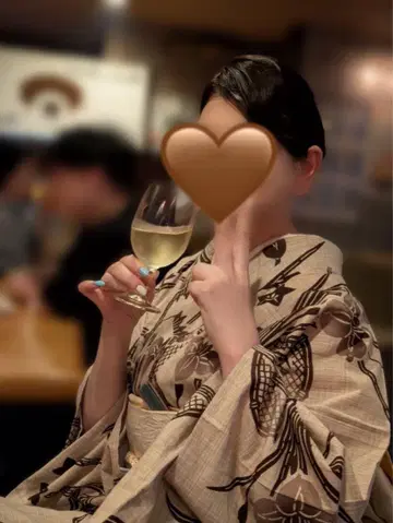 고급 유카타 주쿠센 하카타 오리 새상품 반폭 오비 세트