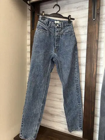 MOUSSY 스트레이트 데님 하이 웨스트