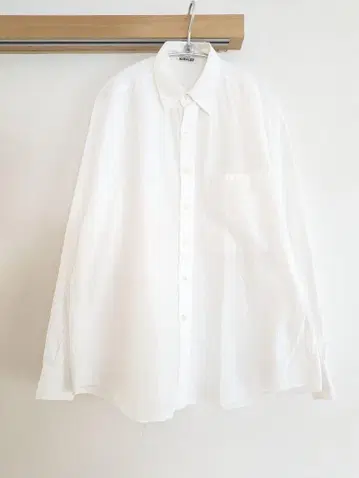 오라리 WASHED FINX TWILL BIG SHIRT 3
