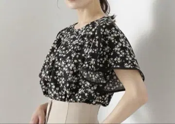 NATURAL BEAUTY BASIC 블라우스 플라워 M 사이즈