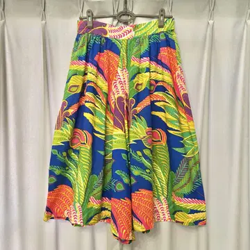 Vintage 보타니컬 무늬 가우초 팬츠