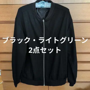 nano universe TR 턱 MA-1 블랙 라이트 그린 L