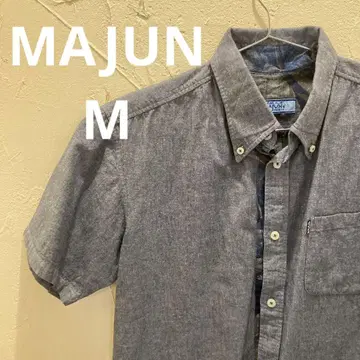MAJUN 마준 카리유시 의류 그레이 버튼 다운 셔츠 M