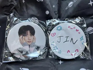 JIN 캔뱃지 2개 세트