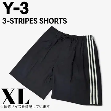 [즉시 매진 모델] Y-3 Y-3 구하기 어려운 3 스트라이프 숏 팬츠