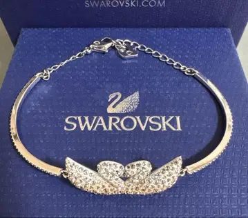 스와로브스키 SWAROVSKI 백조 팔찌 크리스탈 새상품급