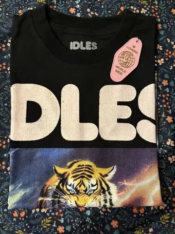 IDLES 호랑이 그래픽 티셔츠 S 사이즈