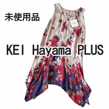 미사용품 KEI Hayama PLUS 원피스 슬리브리스 아지메 2