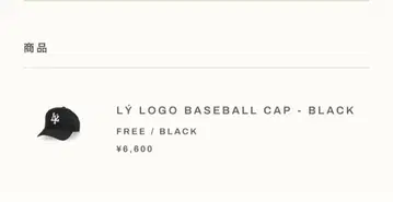 Lyft 리프트 LOGO BASEBALL CAP 캡 모자 블랙