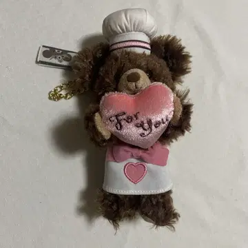 레어 헤이세이 레트로 유니 베어 시티 봉제 인형 키체인 모카