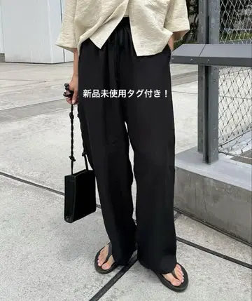 린넨 블렌드 이지 팬츠