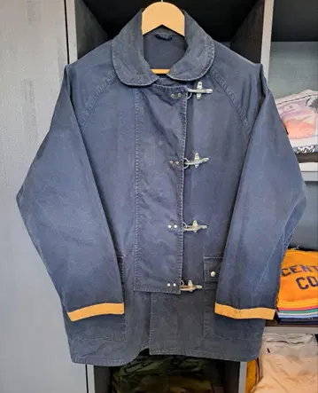 80s 90s FAY 파이어맨 코트 NAVY