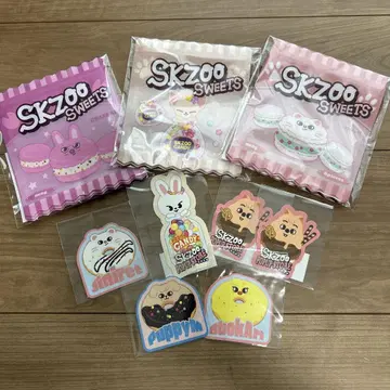 SKZOO 지퍼 백 스티커 세트