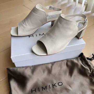 HIMIKO 아이보리 오픈토 샌들 히메코 24.5