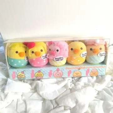 리락쿠마 스토어 한정판 키이로이토리 머핀 세트 봉제 인형 머핀 카페