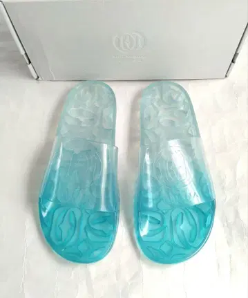 L 사이즈 24~24.5cm/아쿠아 블루 다이애나 DIANA 클리어 샌들