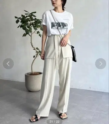 카프리 슈레 마쥬 레이어드 스타일 포켓 팬츠 36
