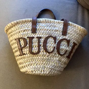 PUCCI 스트로우 바스켓백