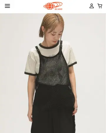 25SS maturely / 피쉬 인터넷 탱크탑 빔즈