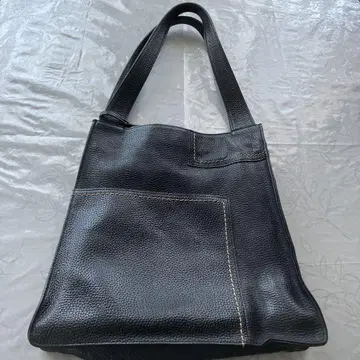 브라운 가죽 숄더백