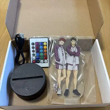 하이큐! LED 빅 아크릴 스탠드 백조자와 우시지마 와카토시 텐도 사토리