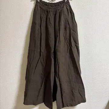 빈티지 린넨 맥시 길이 와이드 팬츠 작가