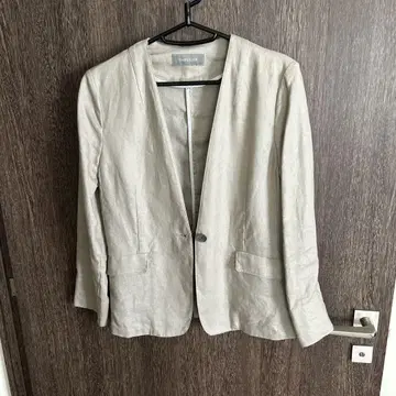 SIMPLICITE 노카라 자켓 베이지